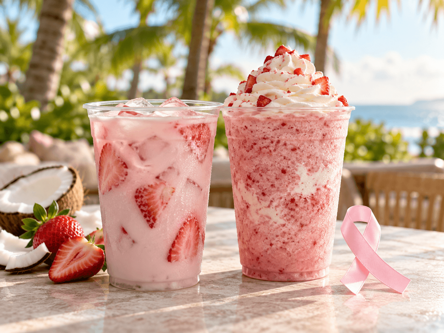 Starbucks Cayman Pink Drinks Support Breast Cancer Awareness