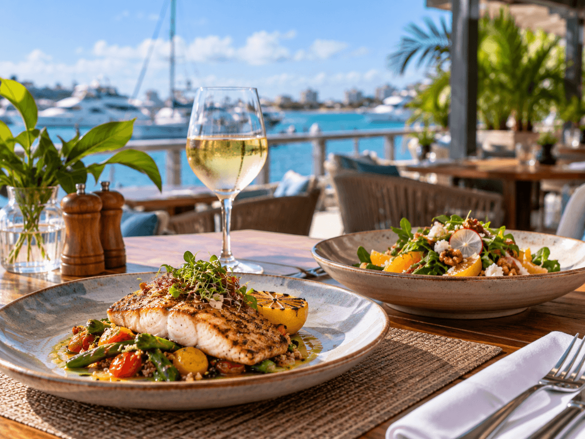 Searock Lunch Savor: Two Courses and a Glass of Wine for CI$26